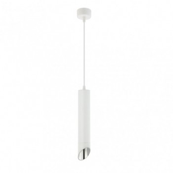 Distribuidor - Lâmpadas Diversas | Colgantes Moderno | COLGANTE NAKHON 1XGU10 BLANCO/PLATA REGX5,3X5,3 CM Ref: 143891074